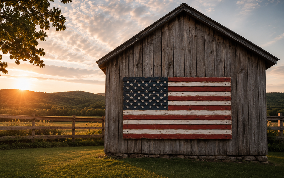 Celebrate America’s 250th with a Rustic DIY Wooden Flag